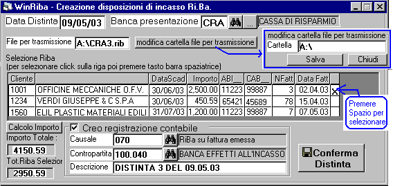 Riba Disposizioni Di Incasso Elettroniche Winriba